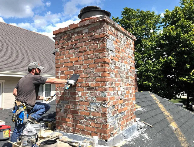 Completed chimney rebuild by Security-Widefield Chimney Sweep in Security-Widefield, CO