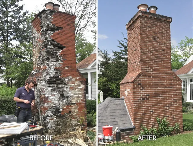 Security-Widefield Chimney Sweep performing a full chimney restoration in Security-Widefield, CO