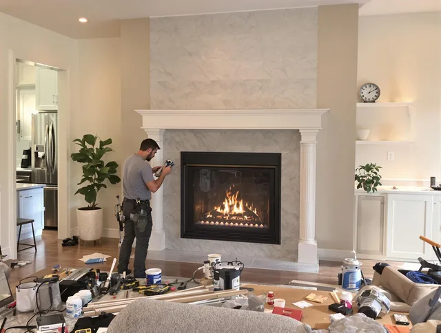 Newly installed fireplace by Security-Widefield Chimney Sweep in Security-Widefield, CO